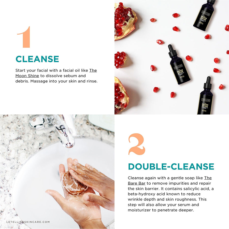 The Easy AntiAging Facial 10 Step DIY Guide LETELLIER